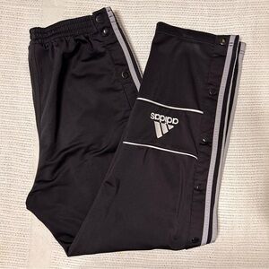 Adidas Tearaway track pants men’s Medium striped snap button y2K adibreak 90’s